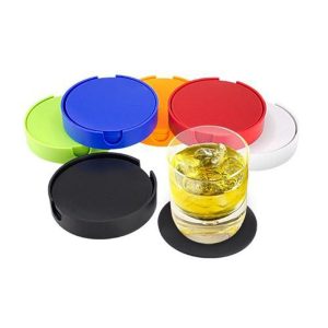 Set de Posavasos Plásticos Redondos